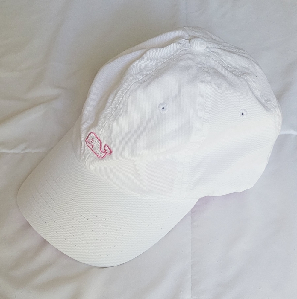 Vineyard Vines White Cap with Pink Whale Logo - Picture 10 of 16
